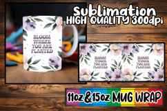 Dreamy afternoons sublimation print wrap, Flower Quote Product Image 1