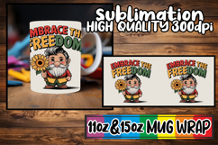 Wonderful morning sublimation 11oz 15oz mug wrap, Juneteenth Product Image 1