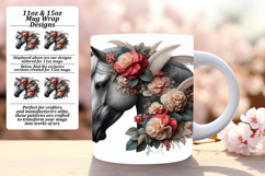 CUSTOMIZED PNG for 15oz Mug Wrap , Horse Product Image 1