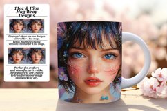 VIVID 15oz Mug Wrap PNG Template , Fairy Product Image 1