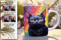 Cat-tivating Art Creations: Sublimation Mug Product Image 1
