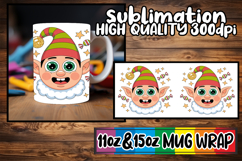 Radiant moments sublimation 11oz 15oz mug wrap, Cute Christm Product Image 1