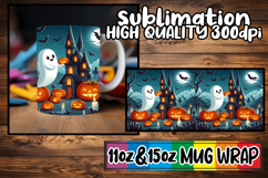 Bright love 11oz 15oz sublimation wrap, Ghost Product Image 1