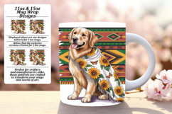 BEAUTIFUL 15oz Mug Wrap PNG , Cute Dog Product Image 1
