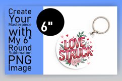 Whimsical Round Design Car Coaster PNG , Valentines Product Image 1