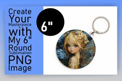 Stylish Round Design for Sublimation , Fairy Product Image 1