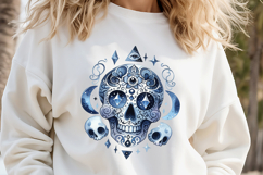Cute blue Halloween monster clipart t shirt designs png Product Image 2