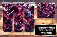 Glitter 3D Tumbler Wrap Agate Geode 20oz Product Image 1