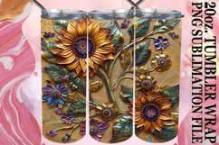 Glittery Petal Paradise 20oz Tumbler Wrap - Summer Style Product Image 1