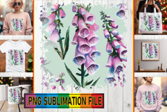 Joyful Sublimation TSHIRT Art, Flower Pattern Product Image 1