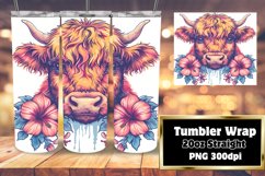 Peekaboo Cow Tumbler Wrap - Farm Animal Sublimation Product Image 1