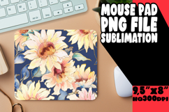 Blissful Mouse Pad Design Ideas, Flower Pattern Product Image 1