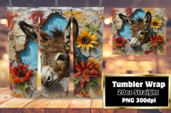 3D Wall Hole Wrap: Spring Animals and Flowers Product Image 1