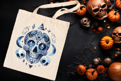 Cute blue Halloween monster clipart t shirt designs png Product Image 4