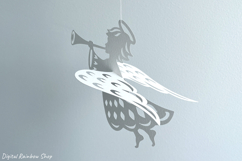 3D angel Paper Cut Template svg, Christmas ornament bundle Product Image 4