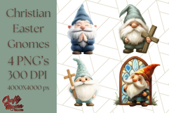 Easter Christian Gnome PNG, Religious Spring Sublimation Product Image 1