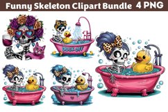 Funny Skeleton Messy CLIPART PNG Product Image 1