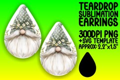 Luminous Gnome Delights: Watercolor Teardrop Enchantment Product Image 1