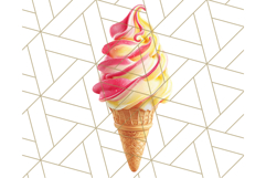 Strawberry Red Lemon Yellow Summer Clipart PNG, Summer Icons Product Image 3
