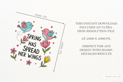 Spring Birds Clipart Product Image 6