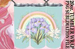 Whimsical Delight 20oz tumbler wrap, Rainbow Product Image 1