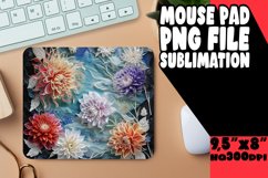 3D Flower Hole for Mouse Pad Sublimation PNG Product Image 1