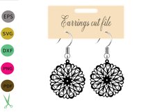 Earrings SVG,earrings template earrings cut file, earrings Product Image 1