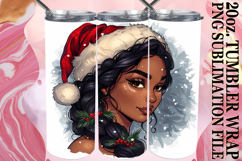 SWEET GIFT 20oz TUMBLER WRAP, Xmas Girl Product Image 1
