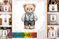 Charming PNG Art for Gifts, Teddy Bear Product Image 1