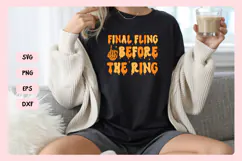 Spooky Bachelorette Party Saying SVG | Final Fling Product Image 4