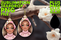 Radiant Teardrop Earrings Ideas, Afro Girl Product Image 1