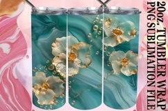 Sublimation Vibrant Blooms Tumbler Wrap Design Spring 20oz Product Image 1