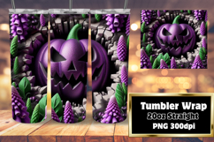 PLAYFUL 20oz Tumbler Design for Customization , 3D Pumpkin Product Image 1