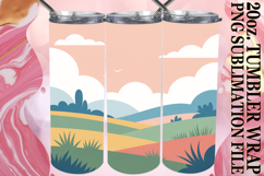 Sublimation Wonders 20oz tumbler wrap, Spring Product Image 1