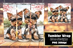 Mountain Trailblazer Pup Tumbler Wrap - Sublimation Product Image 1