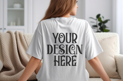 White Comfort Colors C1717 Shirt Mockup, CC 1717 T-shirt C Product Image 1