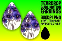 Lovely Teardrop Design for DIY Projects , Flower Watercolor Product Image 1