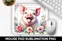 Cute Animals Mouse Pad Bundle, Sublimation Mouse Pad PNG Product Image 9