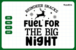 Christmas Treat Bag Quote SVG | Reindeer Snacks Product Image 3