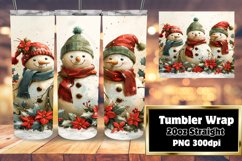 Festive Gingerbread Man Tumbler Design 20oz Wrap Product Image 1