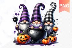 Halloween Gnome Sublimation - Clipart PNG Design Product Image 1