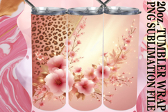 Joyful Hearts 20oz tumbler wrap, Leopard Prints Product Image 1