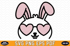 Cute Bunny SVG Sublimation Design | Sublimation Product Image 1