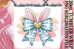 Cozy Sunsets 20oz tumbler wrap, Easter Bow Product Image 1