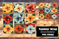 Whimsical Floral Fun 20oz Tumbler Wraps - Sublime Sublimatio Product Image 1
