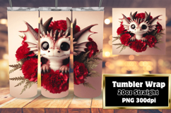 Sublimation-Ready 20oz Design , Dragon Product Image 1