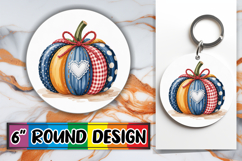 Circle of Love Keychain PNG, Pumpkin Watercolor Product Image 1