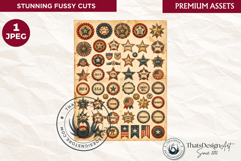 USA Vintage Patriotic fussy cut ephemera tag and stamps Product Image 1