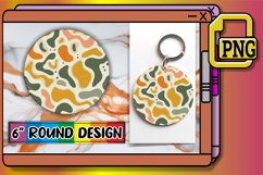 Radiant Petals: Abstract Keychain Collection Product Image 1