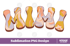 mimi Png Retro Retro Mother's Day Mom Sublimation Product Image 1